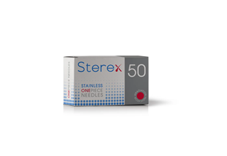 Sterex Electrolysis Needles Stainless Steel ONE Piece - 50pk